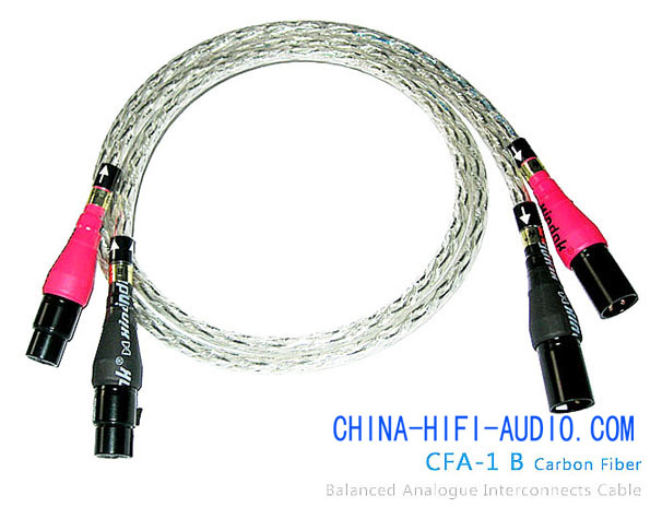 Xindak CFA-1B Carbon Fiber Balanced Interconnects Cable XLR Plug